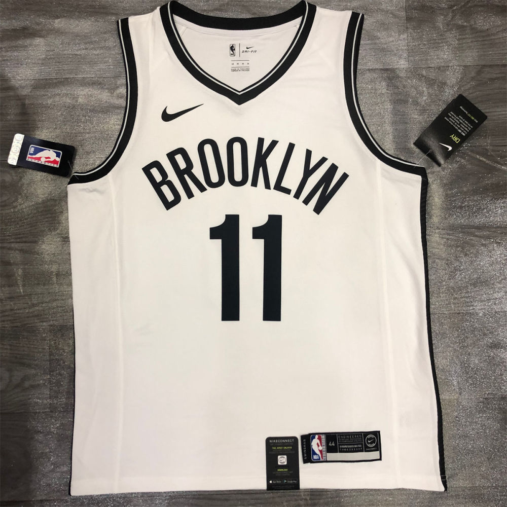 NBA Brooklyn Nets V neck White Jersey IRVING#11 S-XXL