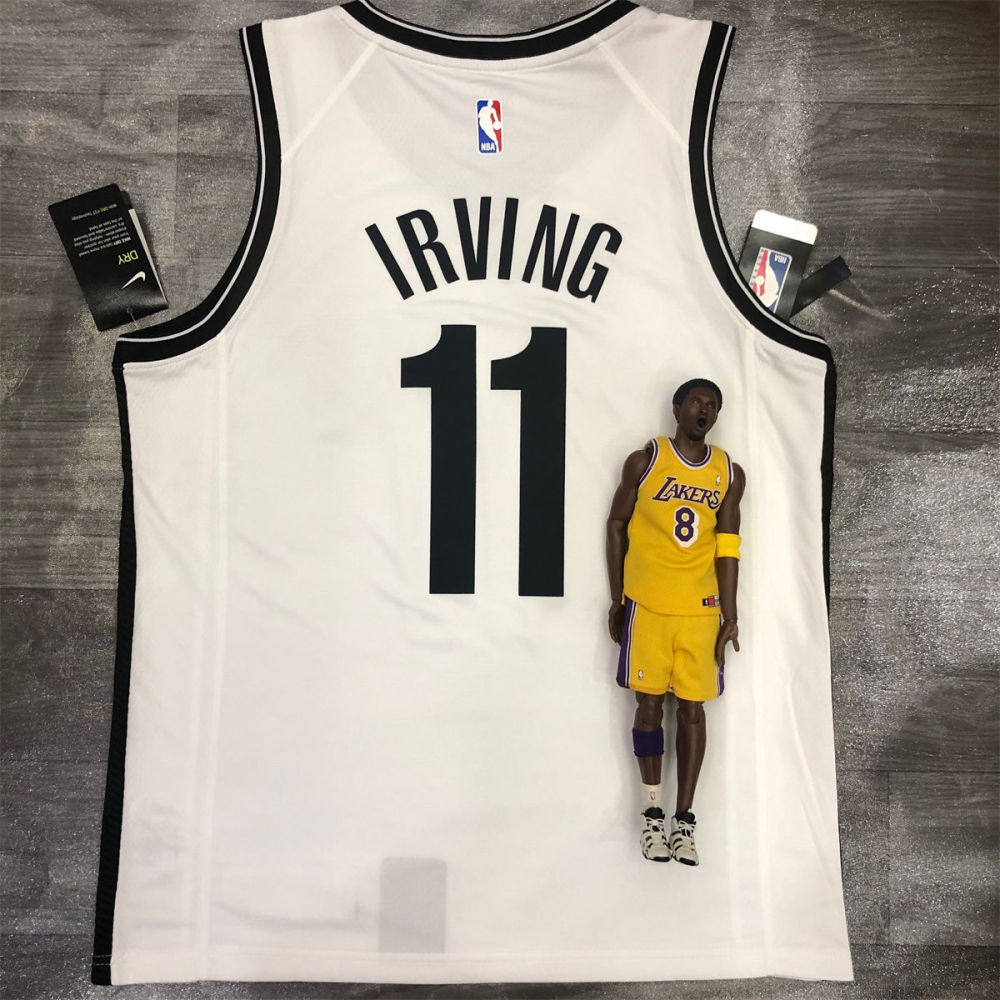 NBA Brooklyn Nets V neck White Jersey IRVING#11 S-XXL
