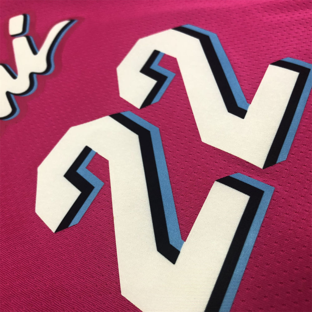 NBA Miami Hearts round neck Pink Jersey BUTLER#22 S-XXL