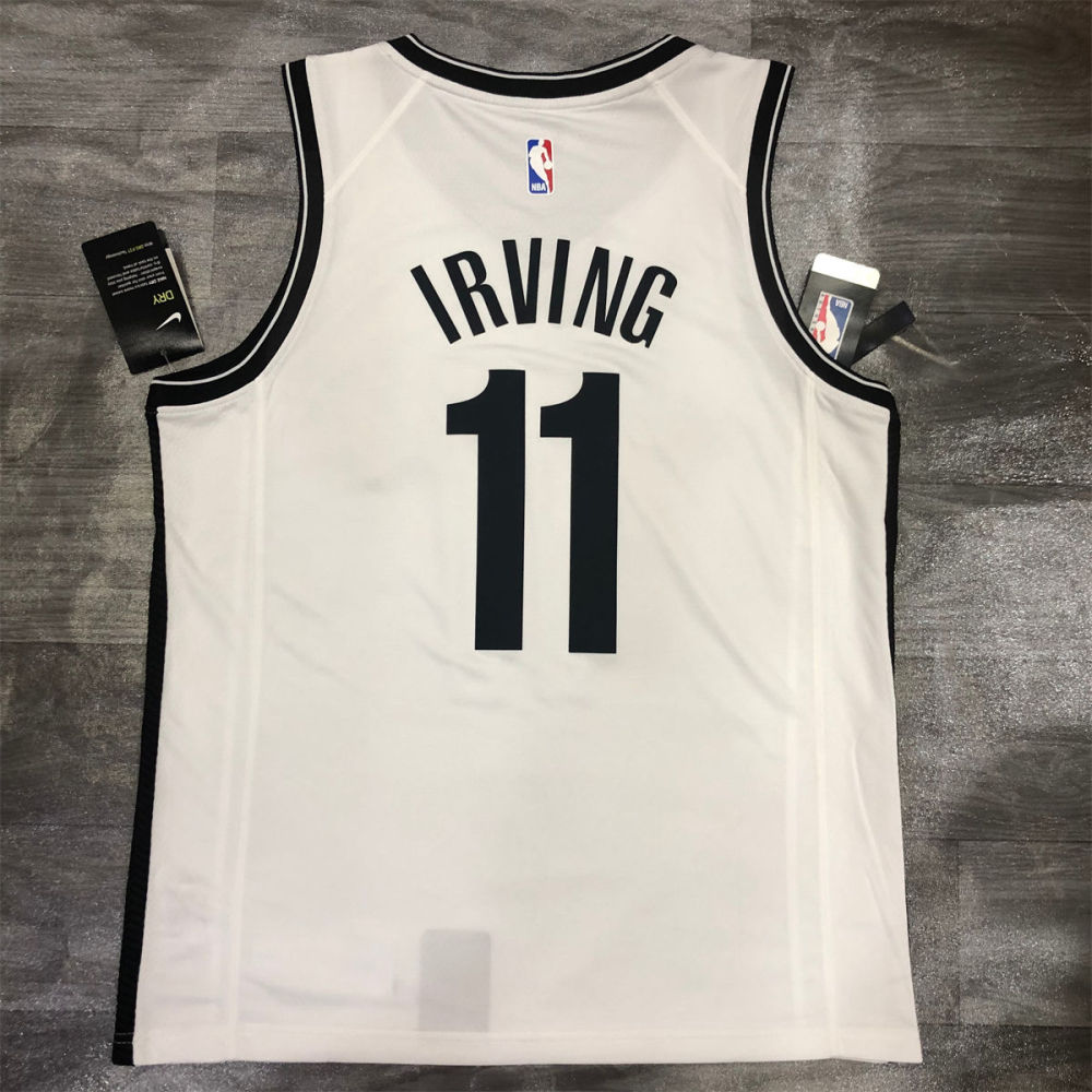 NBA Brooklyn Nets V neck White Jersey IRVING#11 S-XXL
