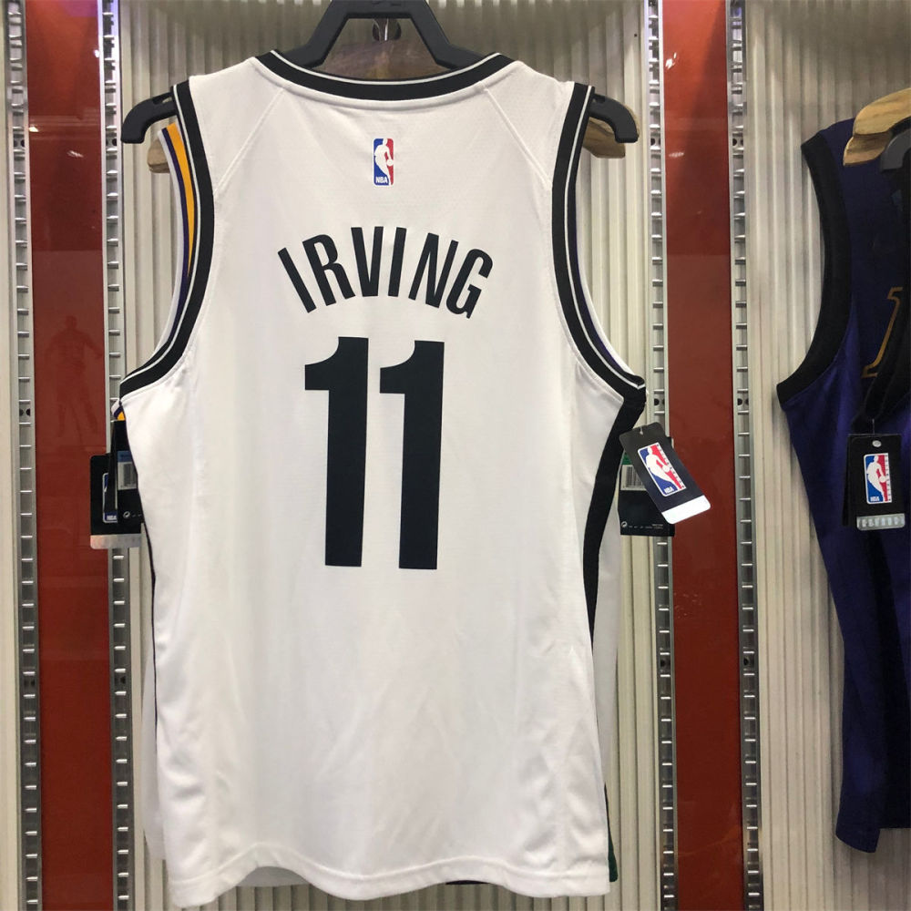 NBA Brooklyn Nets V neck White Jersey IRVING#11 S-XXL
