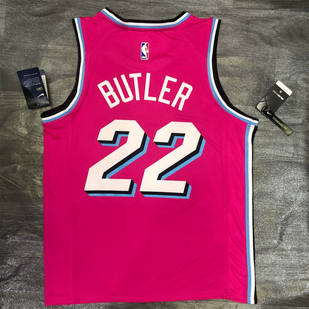 NBA Miami Hearts round neck Pink Jersey BUTLER#22 S-XXL
