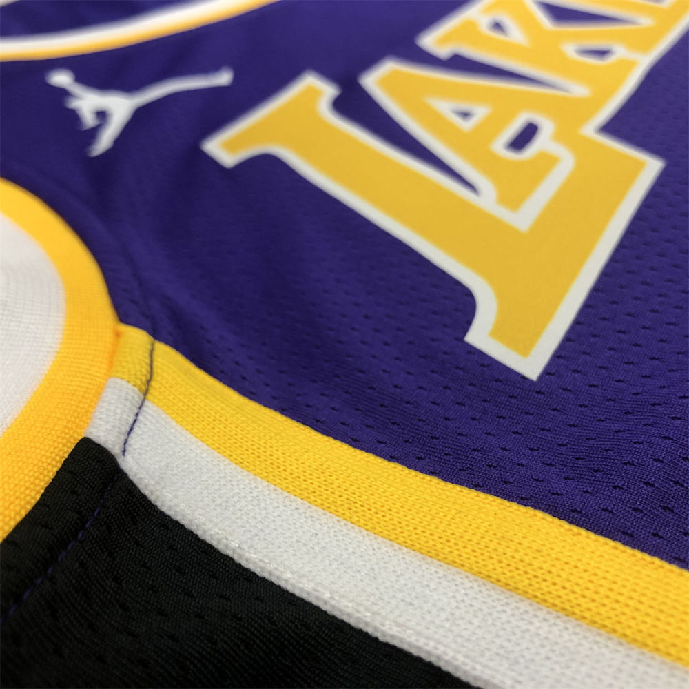 NBA Los Angeles Lakes Round neck Purple Jersey YOUNG#0 S-XXL