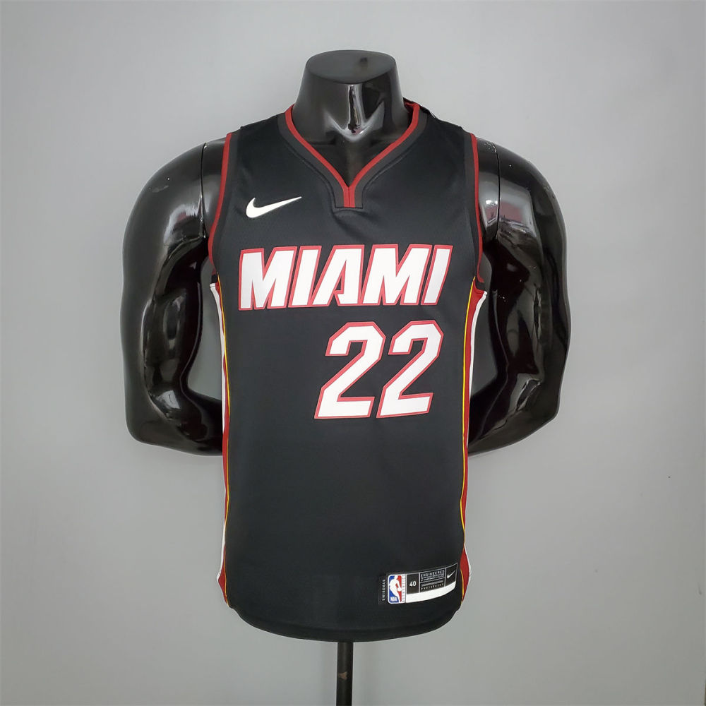NBA Miami Hearts V-Neck Black Jersey BATLER#22 S-XXL