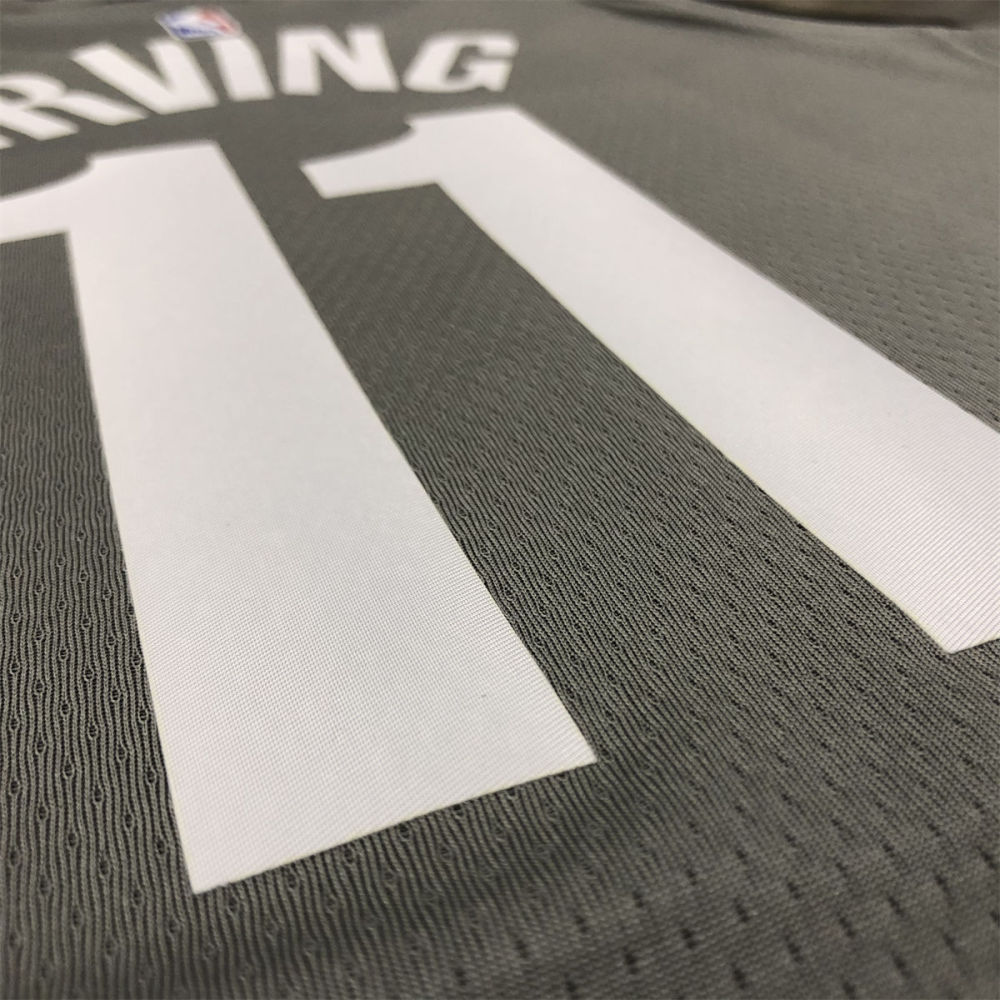 NBA Brooklyn Nets V-neck Grey Jersey Irving#11S-XXL