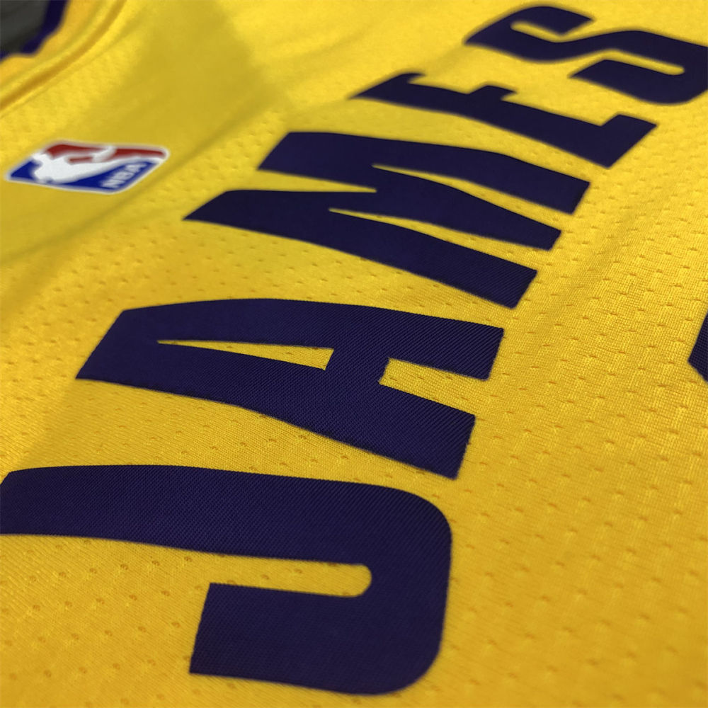 NBA Los Angeles Lakes V neck Golden Jersey JAMES#6 S-XXL