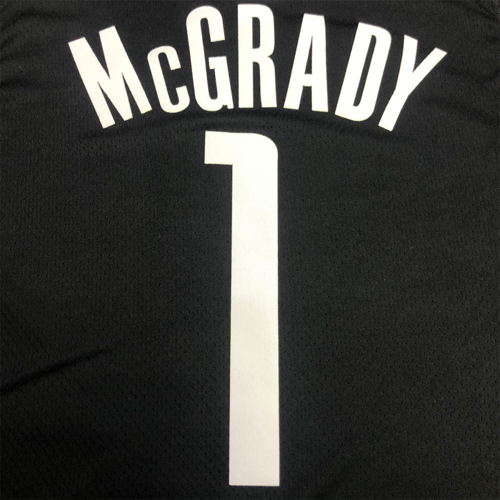 NBA Houston Rockets V neck Balck Jersey McGRADY#1 S-XXL