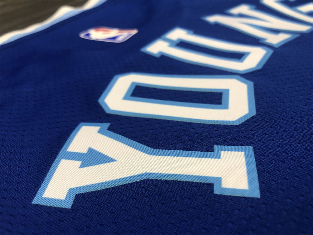 NBA Los Angeles Lakes Round neck Blue Jersey YOUNG#0 S-XXL