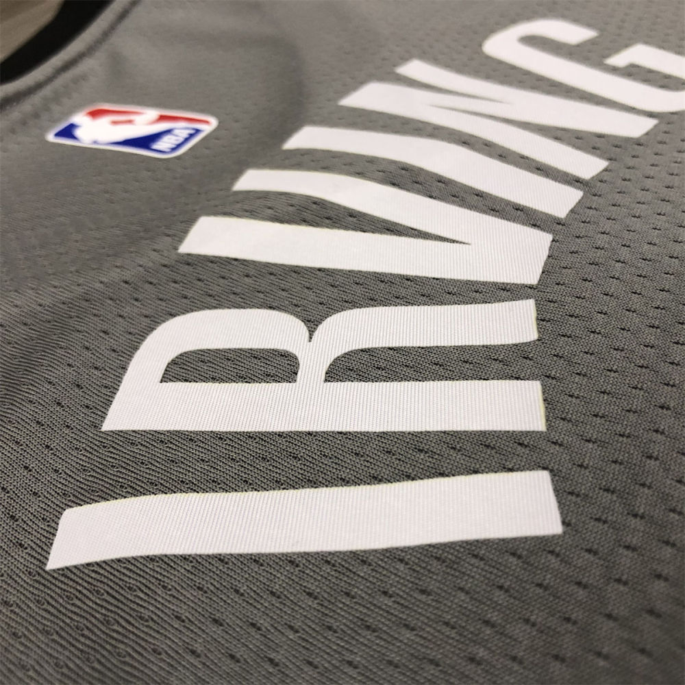 NBA Brooklyn Nets V-neck Grey Jersey Irving#11S-XXL