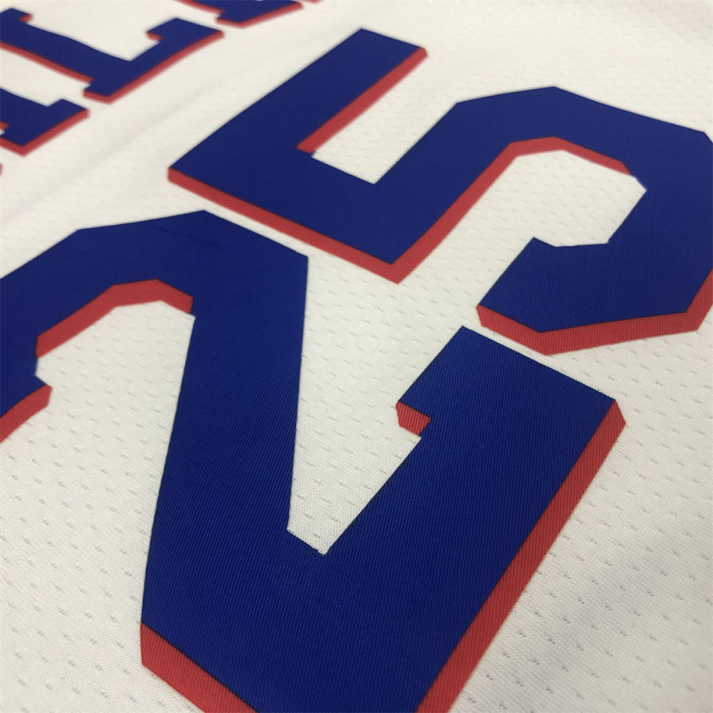 NBA Philadelphia 76ers V-Neck White Jersey SIMMONS#25 S-XXL
