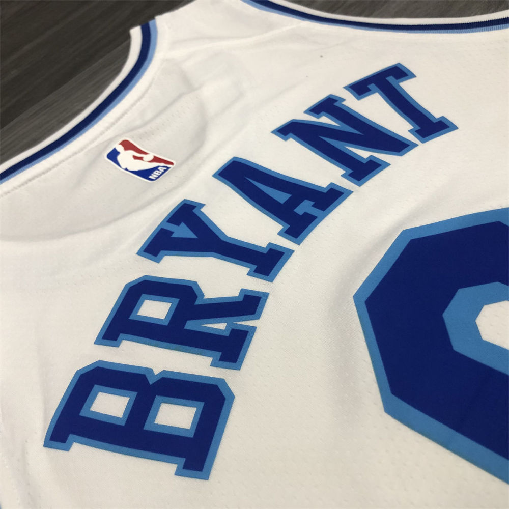 NBA Los Angeles Lakes Round neck White Jersey BRYANT#8 S-XXL