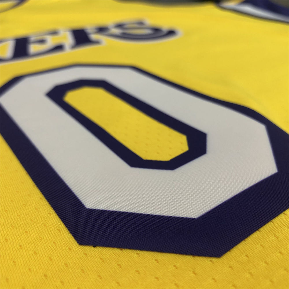 NBA Los Angeles Lakes V neck Golden Jersey YOUNG#0 S-XXL