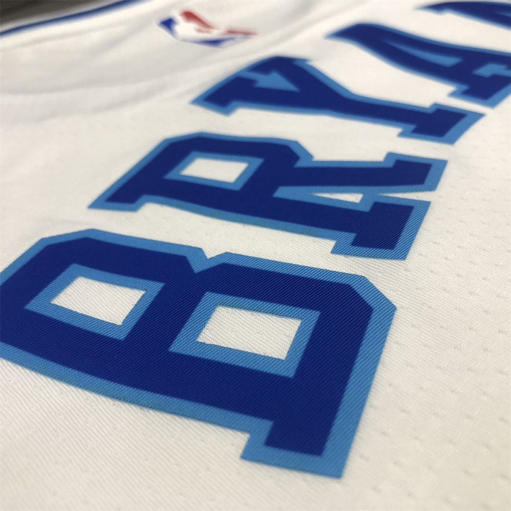 NBA Los Angeles Lakes Round neck White Jersey BRYANT#8 S-XXL