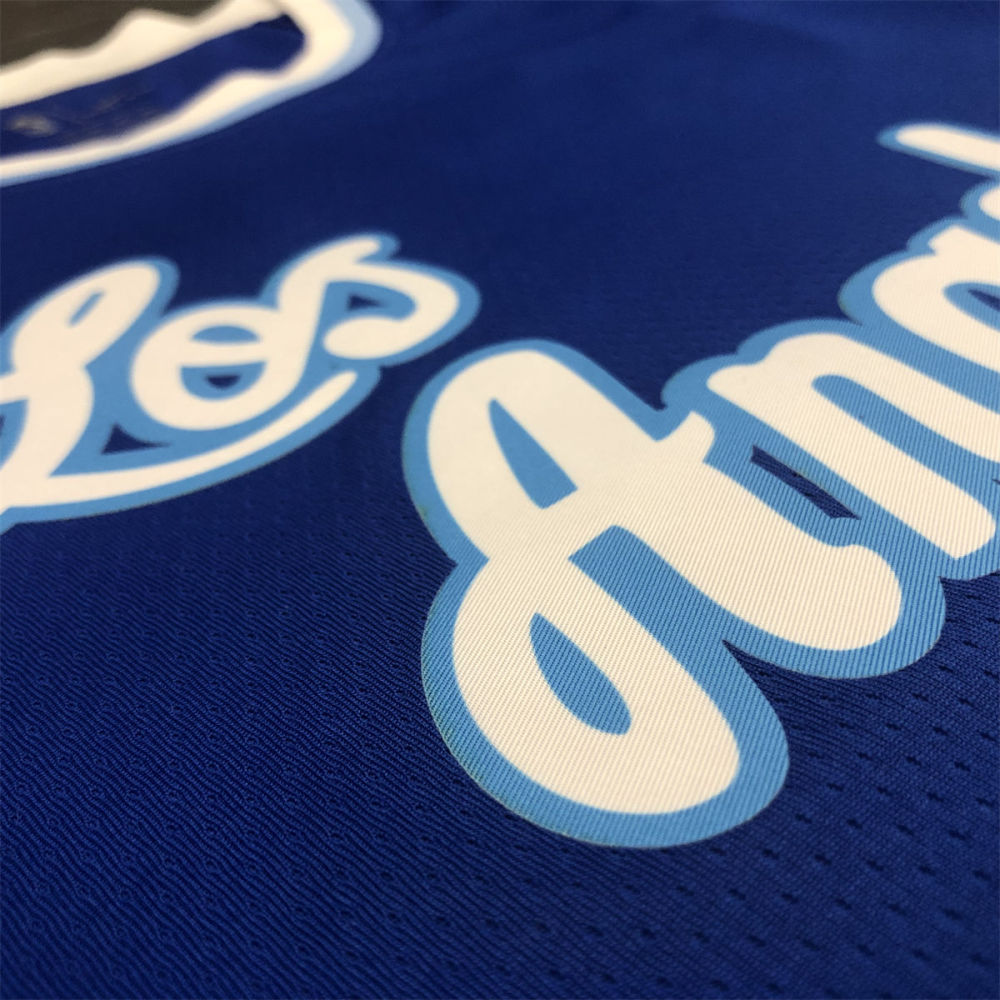 NBA Los Angeles Lakes Round neck Blue Jersey YOUNG#0 S-XXL