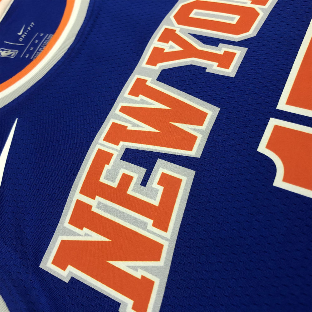 NBA New York Knicks Round Neck Blue jersey LIN#17 S-XXL