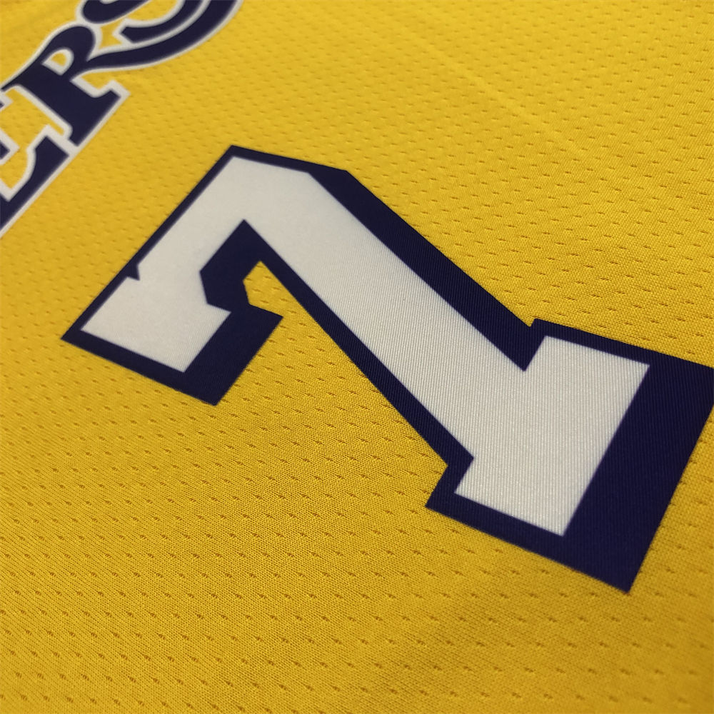 NBA Los Angeles Lakes V-Neck Golden Jersey ANTHONY#7 S-XXL