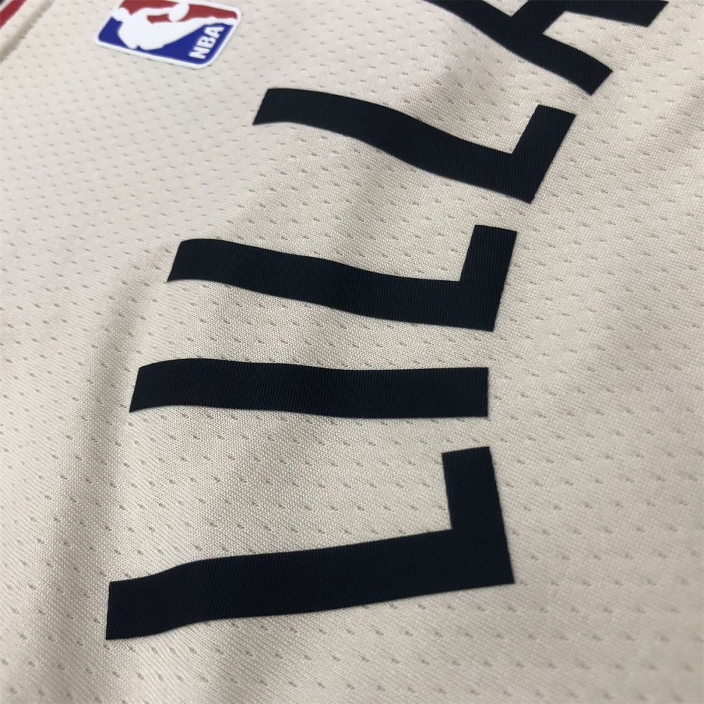 NBA Portland Trail Blazers V-Neck White Jersey LILLARD#0 S-XXL