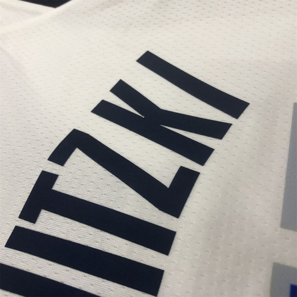 NBA Dallas Mavericks V Neck White Jersey NOWITZKI#41 S-XXL
