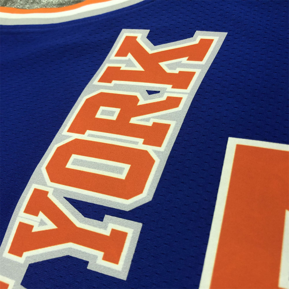 NBA New York Knicks Round Neck Blue jersey LIN#17 S-XXL