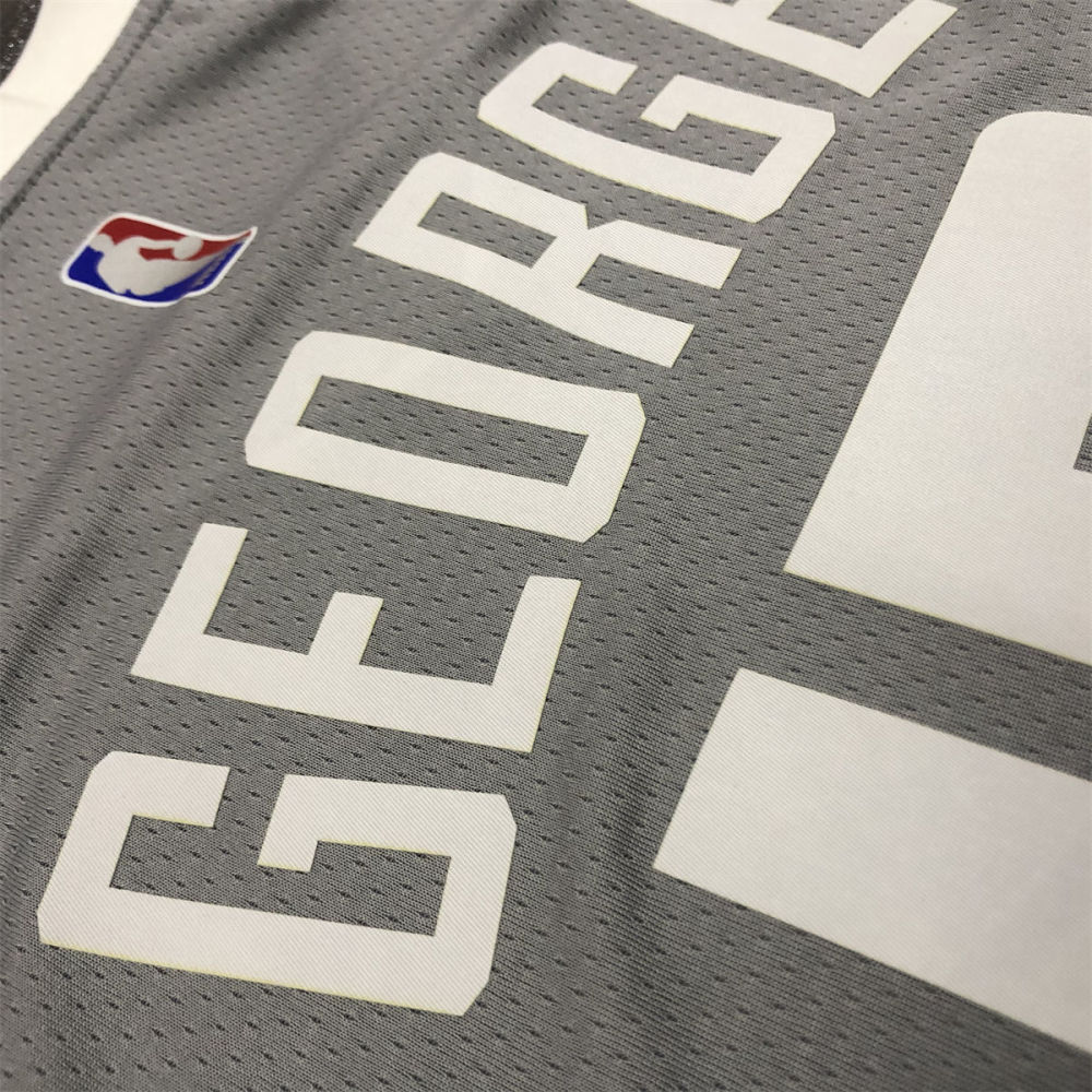 NBA Los Angeles Clippers V-Neck Grey Jersey GEORGE#13 S-XXL