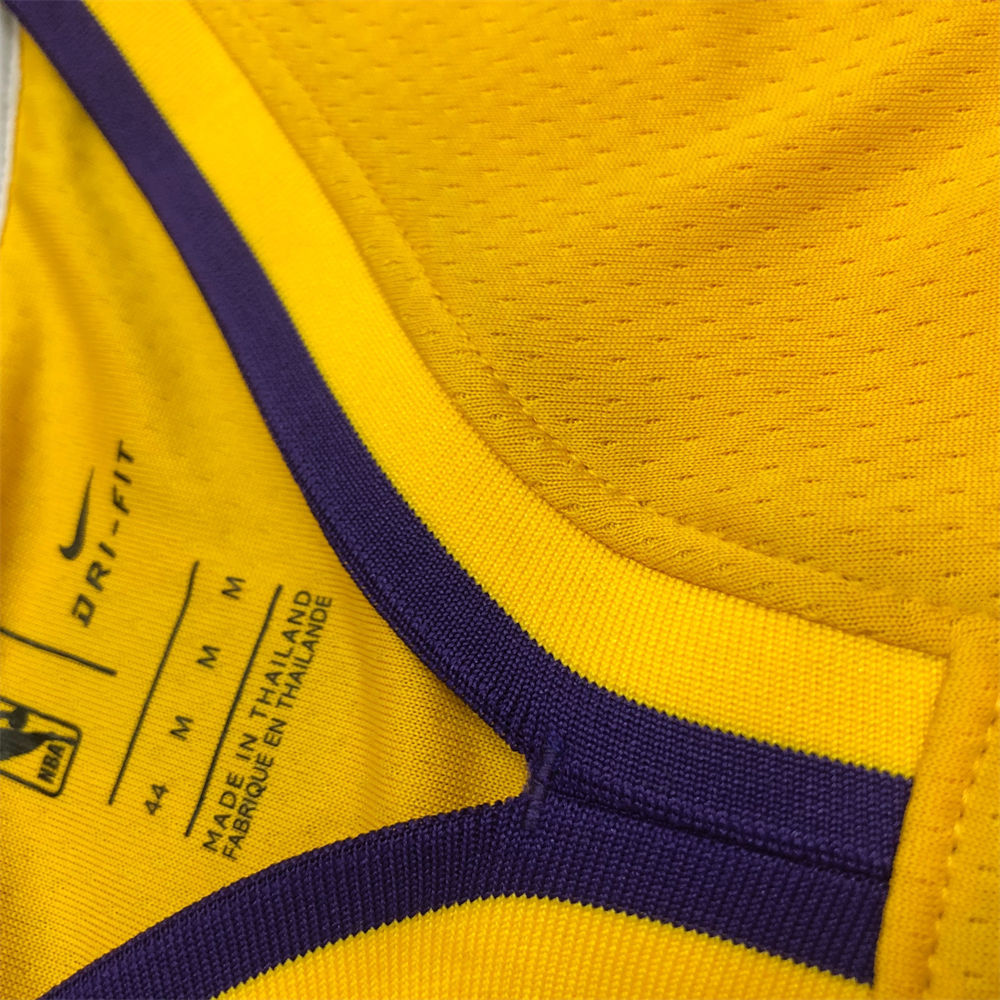 NBA Los Angeles Lakes V-Neck Golden Jersey ANTHONY#7 S-XXL
