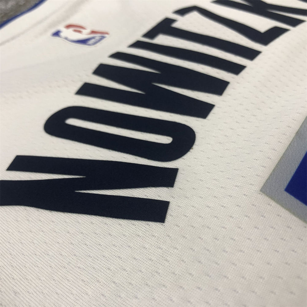 NBA Dallas Mavericks V Neck White Jersey NOWITZKI#41 S-XXL
