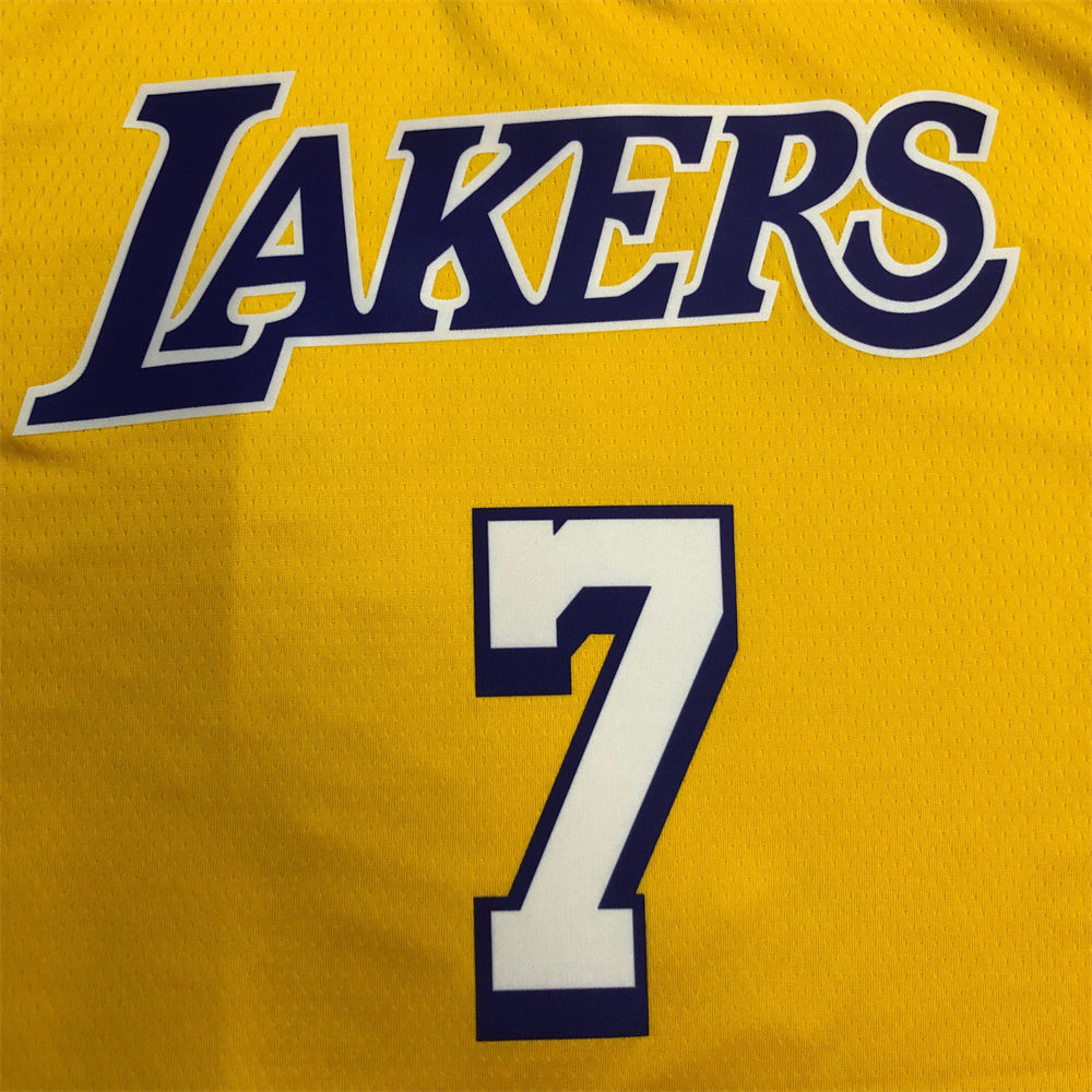 NBA Los Angeles Lakes V-Neck Golden Jersey ANTHONY#7 S-XXL