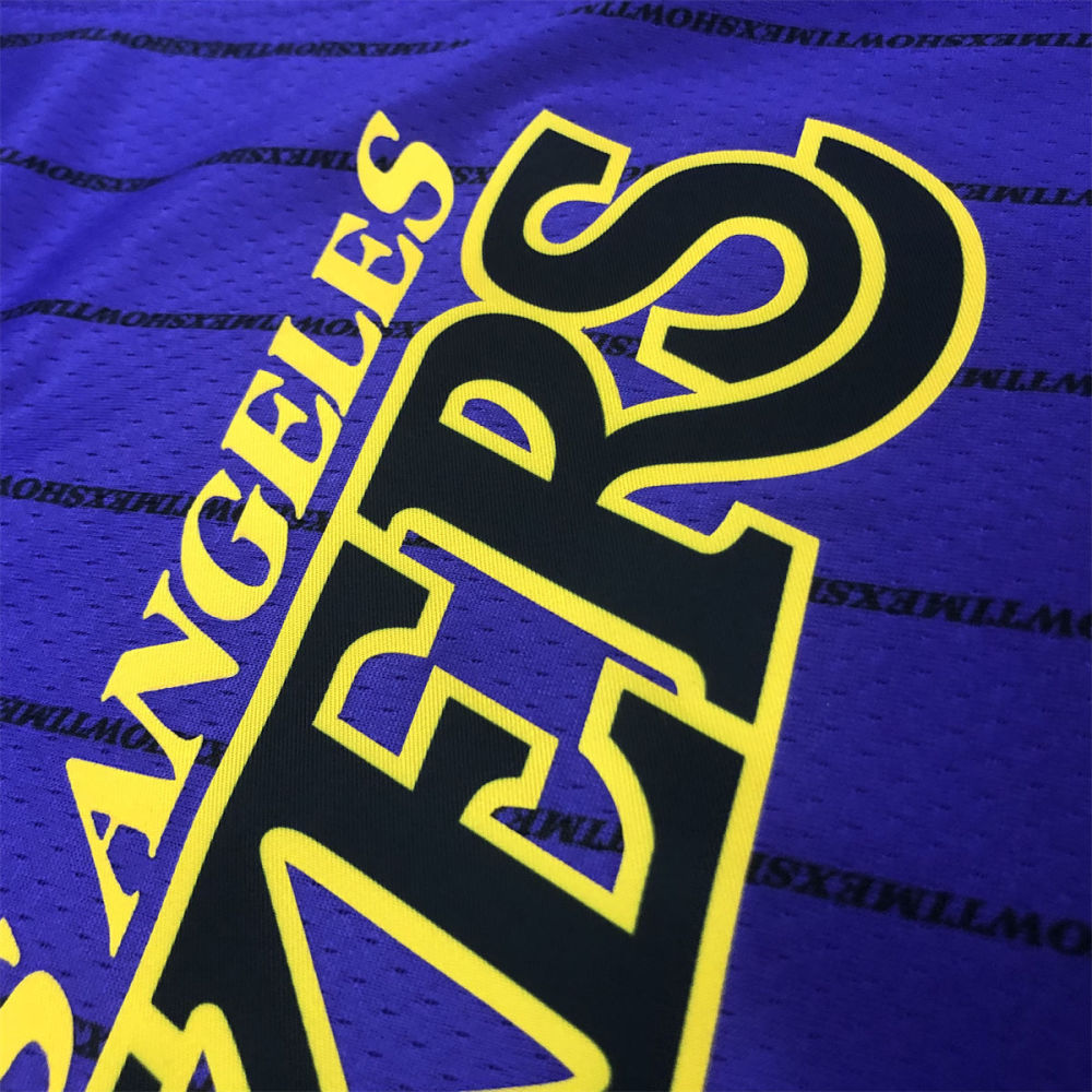 NBA Los Angeles Lakes Round neck Purple Jersey YOUNG#0 S-XXL