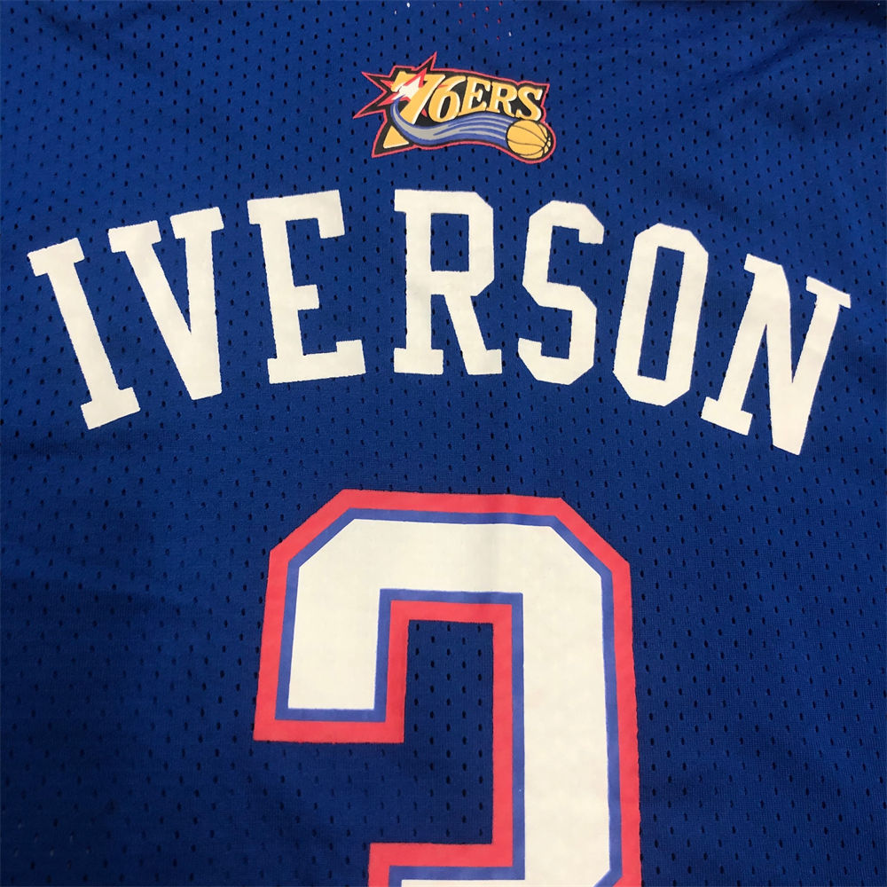 NBA All-Star Mitchellness Jersey Blue IVERSON#3 S-XXL
