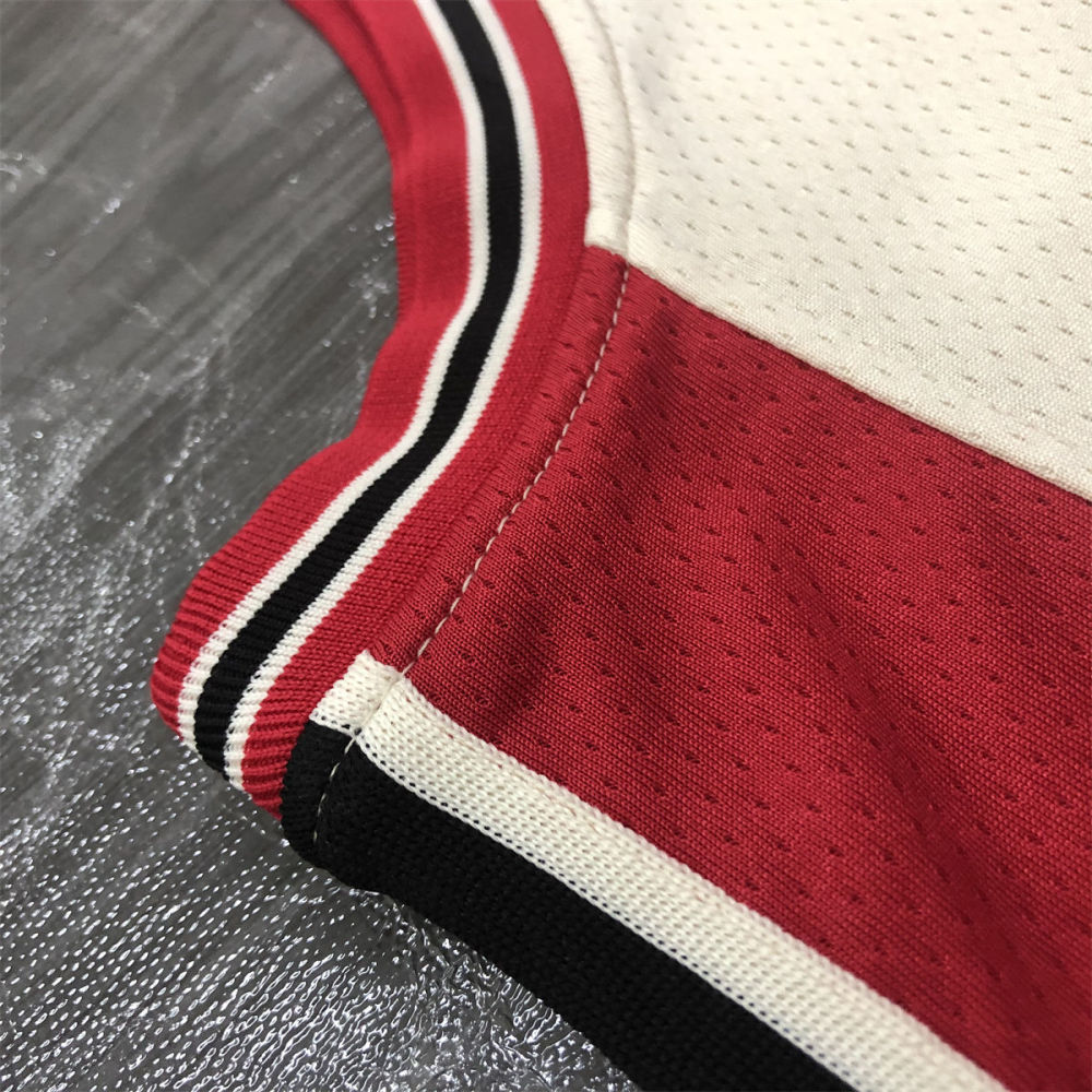 NBA Portland Trail Blazers V-Neck White Jersey LILLARD#0 S-XXL