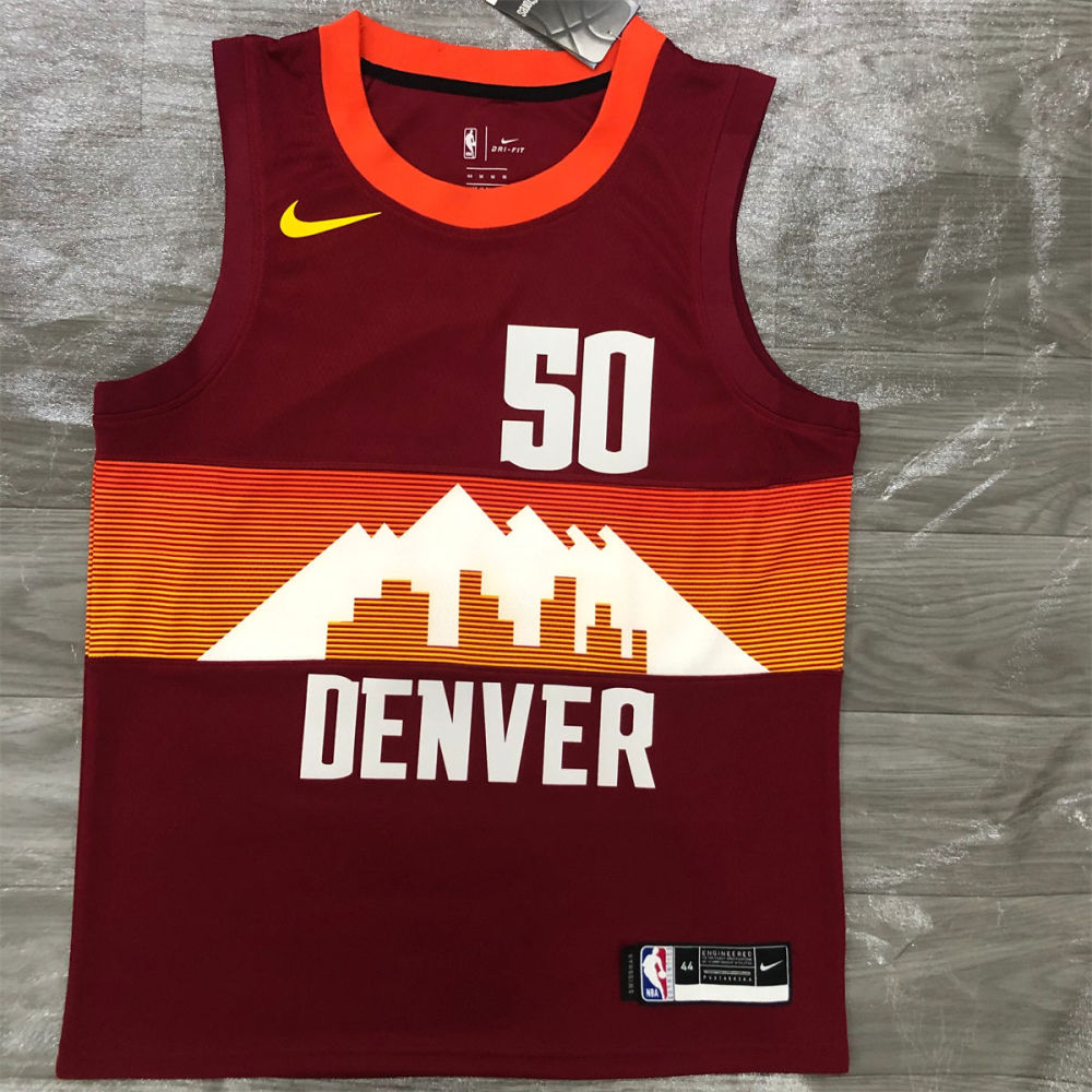 NBA Denver Nuggets Round Neck Red jersey GORDON#50 S-XXL