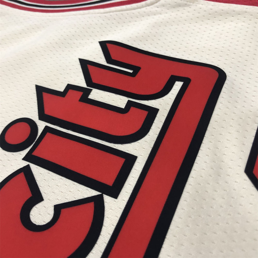 NBA Portland Trail Blazers V-Neck White Jersey LILLARD#0 S-XXL