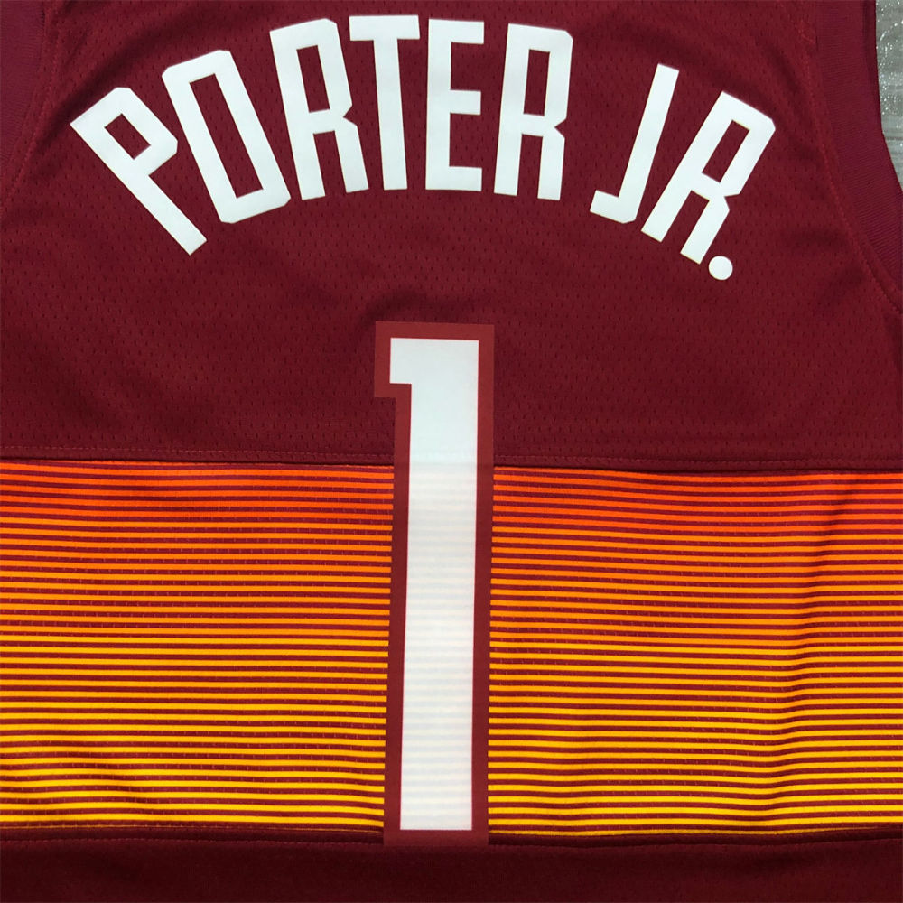 NBA Denver Nuggets Round Neck Red jersey PORTER JR.#1 S-XXL