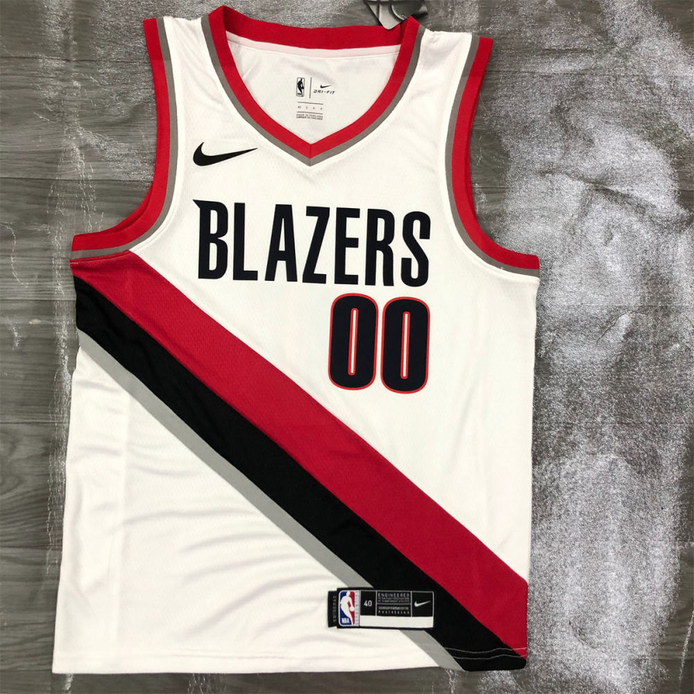 NBA Portland Trail Blazers V-Neck White Jersey ANTHONY#00 S-XXL