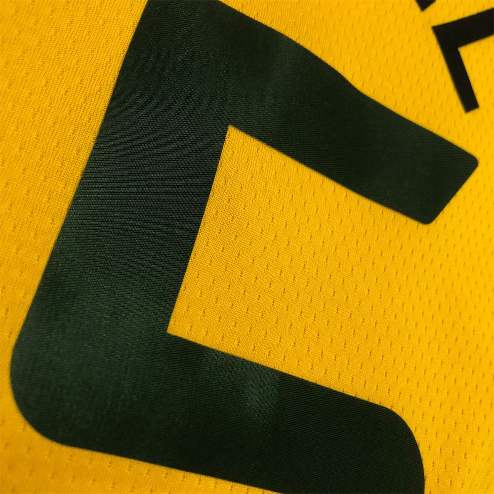 NBA Utah Jazz V-Neck Yellow Jersey MITCHELL#45 S-XXL