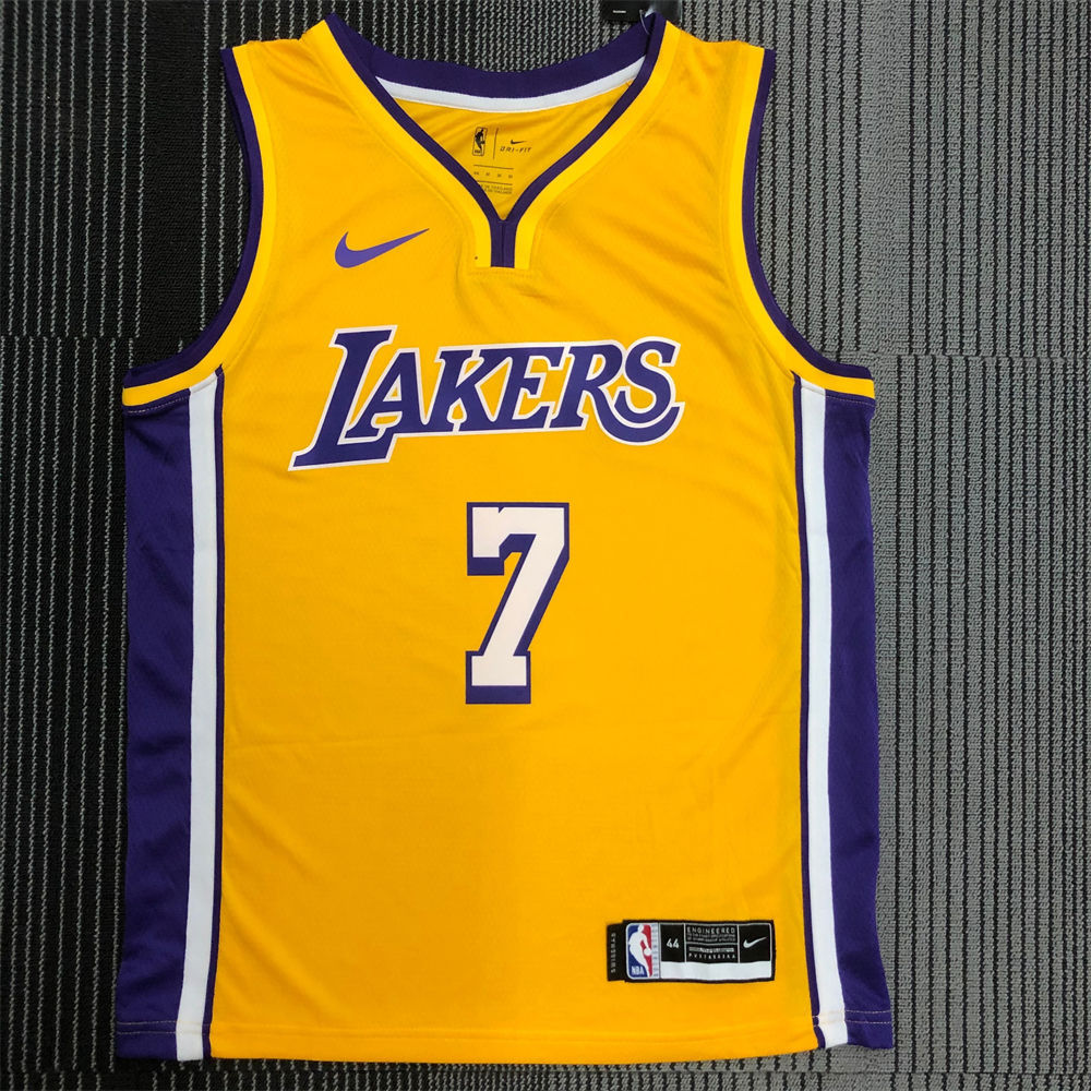 NBA Los Angeles Lakes V-Neck Golden Jersey ANTHONY#7 S-XXL