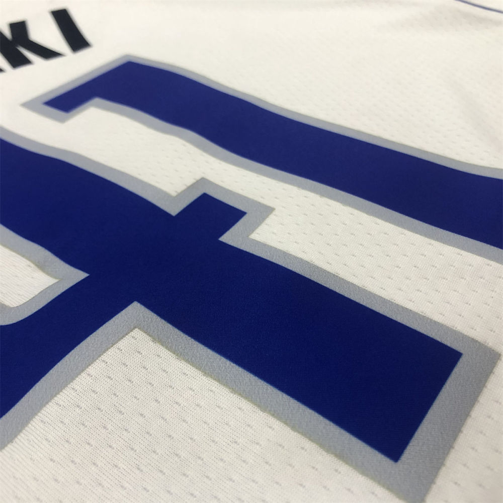 NBA Dallas Mavericks V Neck White Jersey NOWITZKI#41 S-XXL