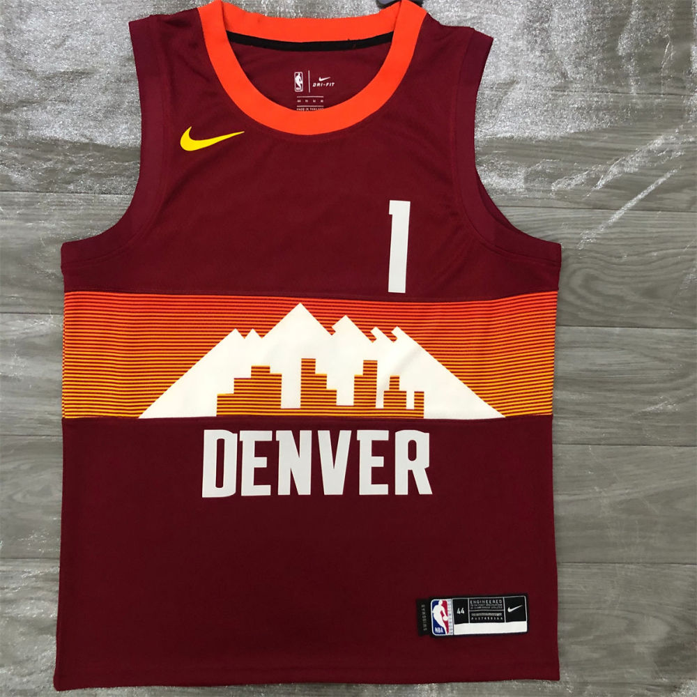 NBA Denver Nuggets Round Neck Red jersey PORTER JR.#1 S-XXL