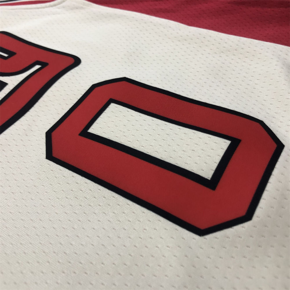 NBA Portland Trail Blazers V-Neck White Jersey LILLARD#0 S-XXL