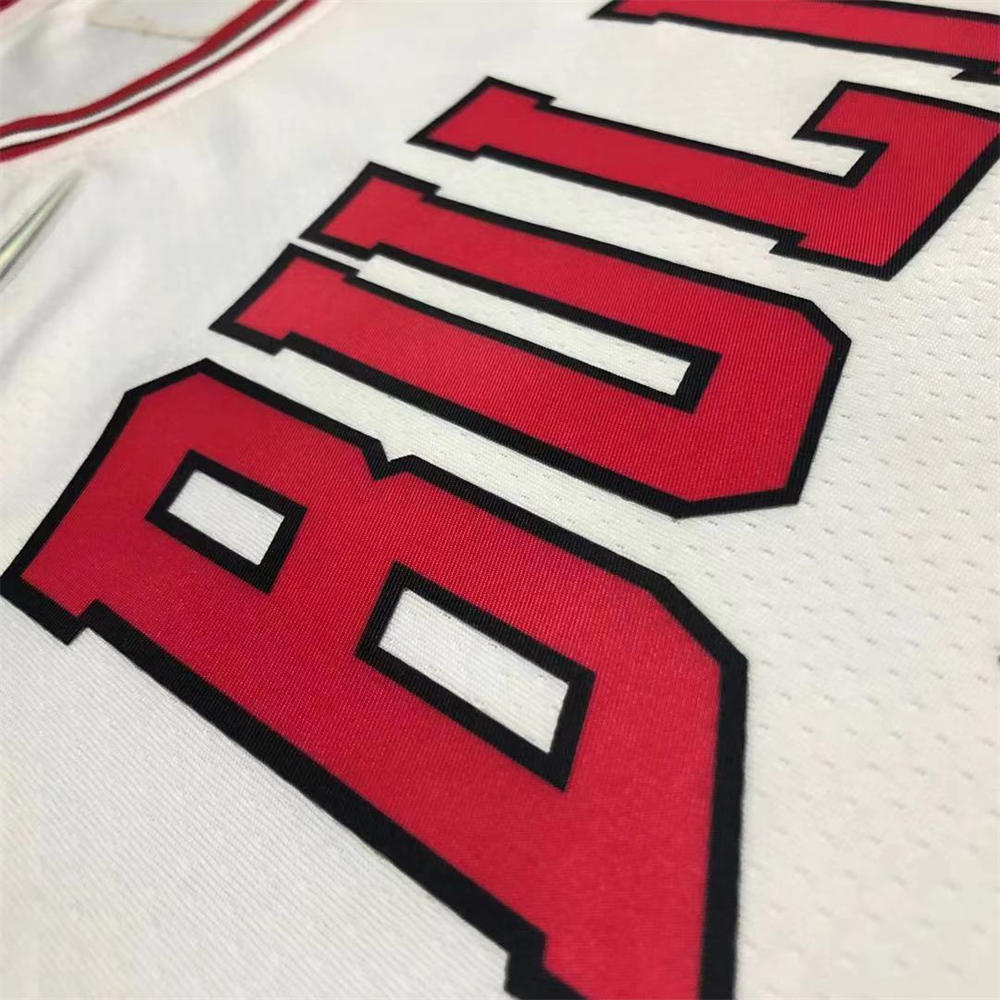NBA Chicago Bulls Round Neck White 75th anniversaryJersey DeROZAN#11 S-XXL