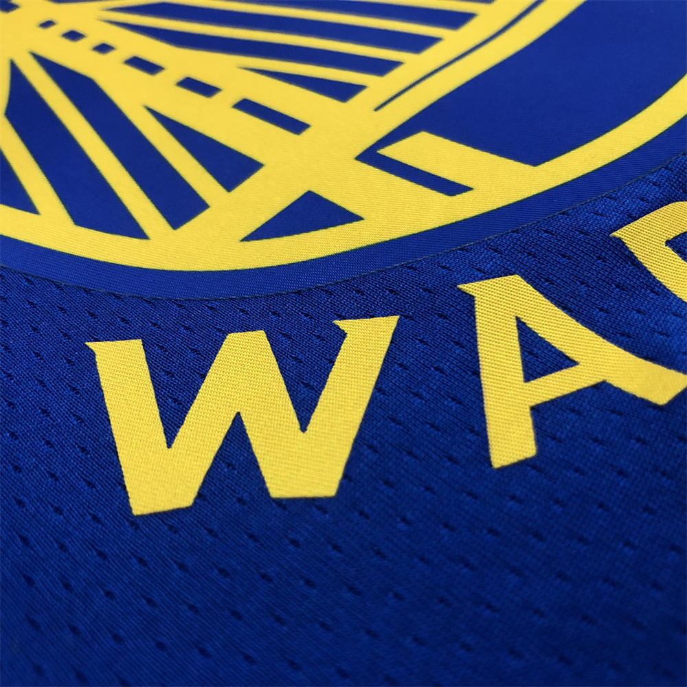 NBA Golden State Warriors V-Neck 75th anniversary Blue Jersey THOMPSON#11 S-XXL