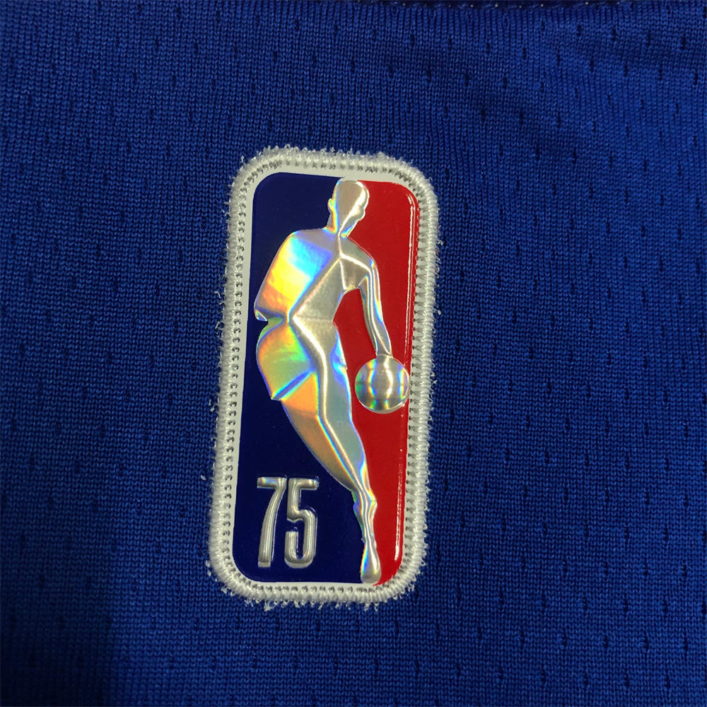 NBA Golden State Warriors V-Neck 75th anniversary Blue Jersey THOMPSON#11 S-XXL