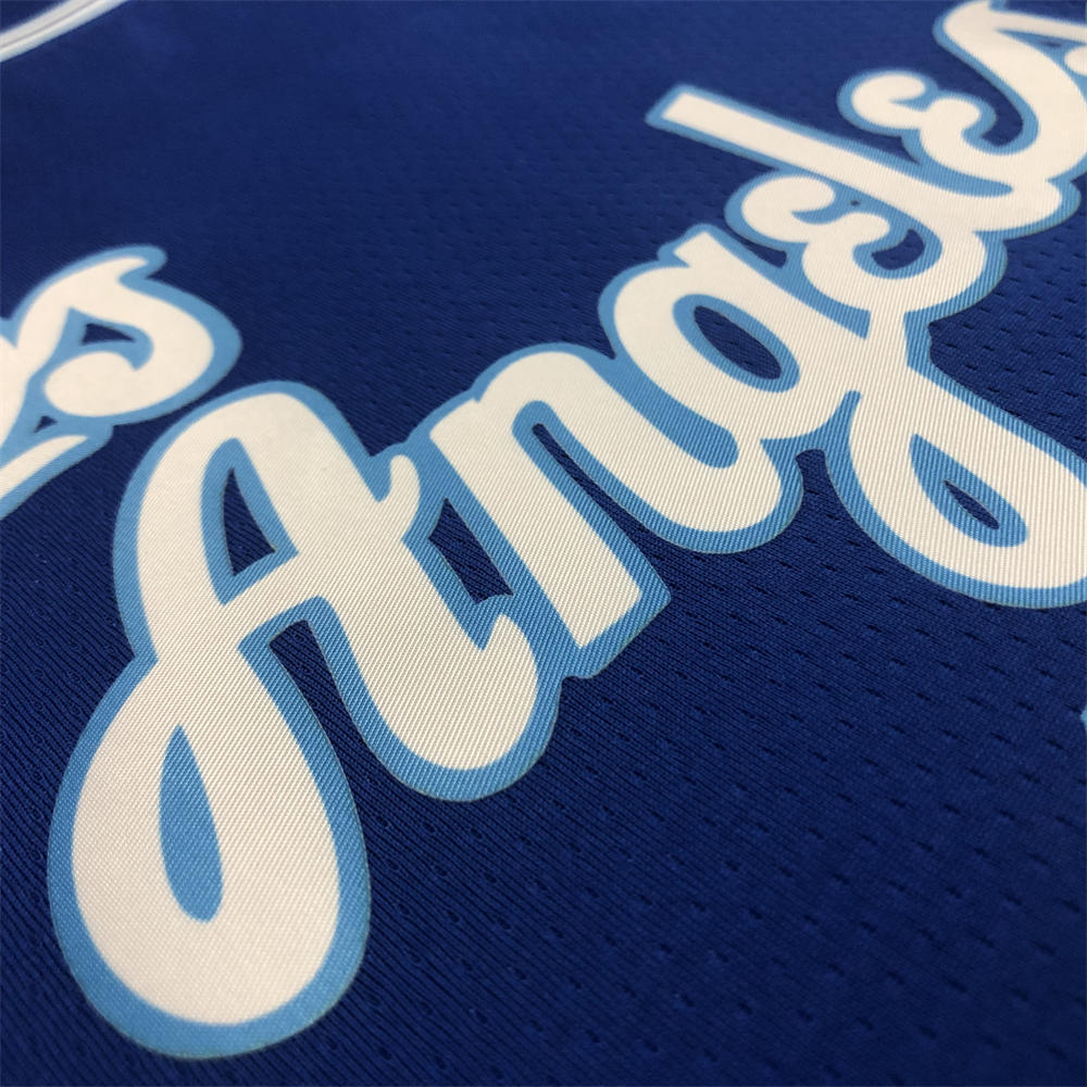 NBA Los Angeles Lakes Round Neck Blue Jersey WESTBROOK#0 S-XXL