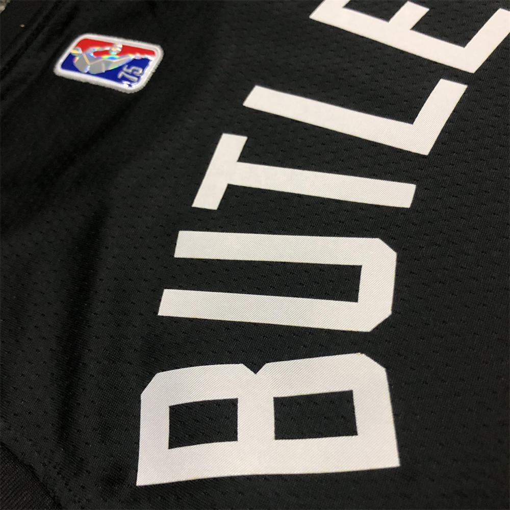 NBA Miami Hearts Round Neck Black 75th Anniversary Jersey BUTLER#22 S-XXL