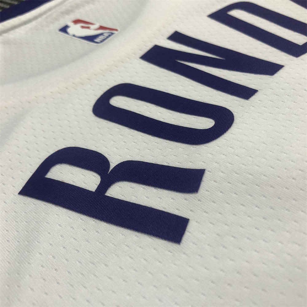 NBA Los Angeles Lakes Round Neck White Jersey RONDO#4 S-XXL