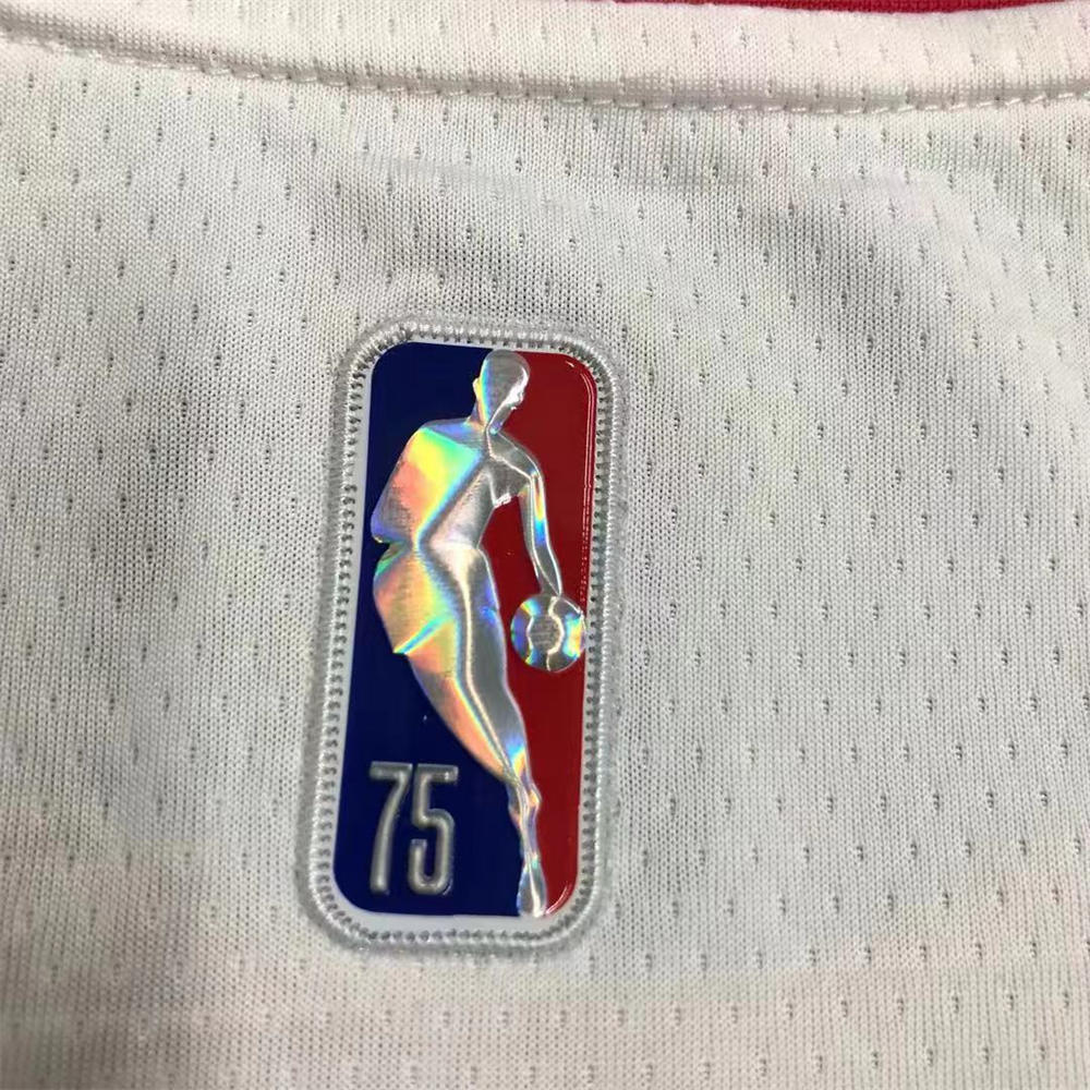 NBA Chicago Bulls Round Neck White 75th anniversaryJersey DeROZAN#11 S-XXL