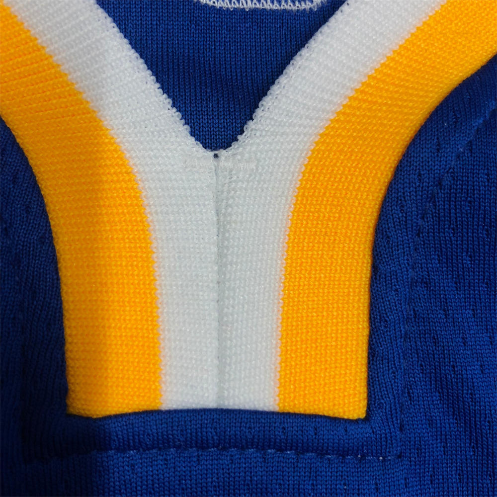 NBA Golden State Warriors V-Neck 75th anniversary Blue Jersey THOMPSON#11 S-XXL