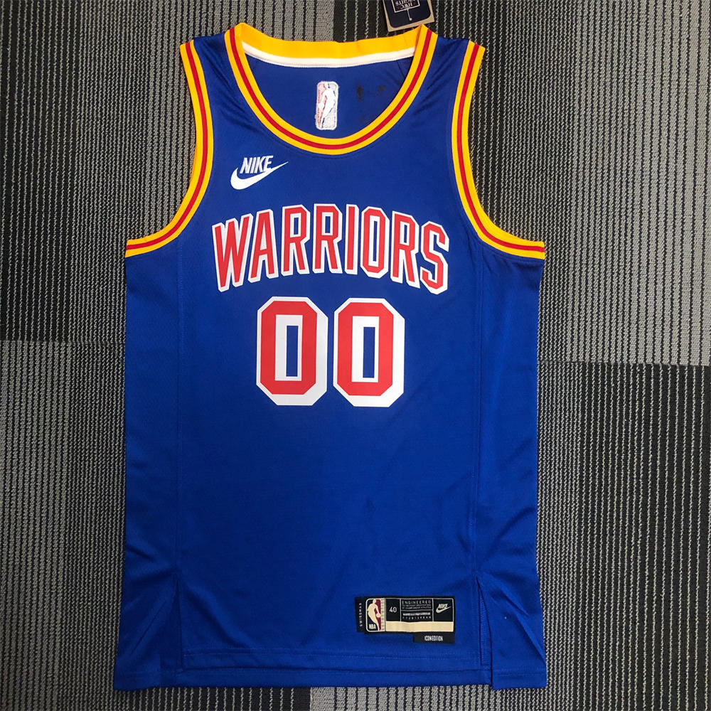 NBA Golden State Warriors Round Neck Blue Jersey KUMINGA#00 S-XXL