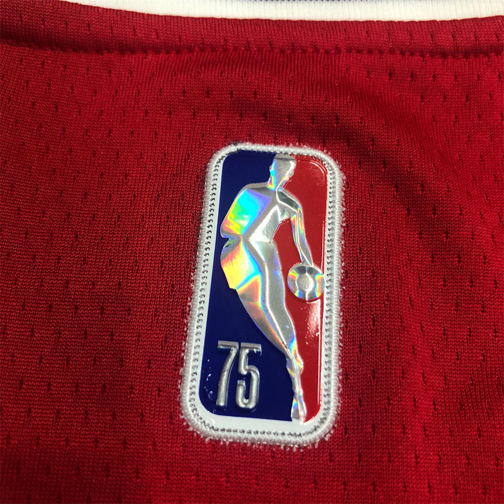 NBA Chicago Bulls Round Neck Red 75th anniversaryJersey PIPPEN#33 S-XXL