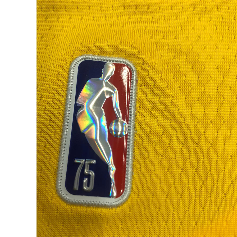 NBA Los Angeles Lakes Round Neck 75th anniversary Golden Jersey KUZMA#0 S-XXL
